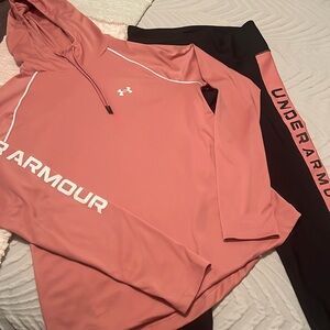 Under Armour ladies dry fit hoodie and psnts